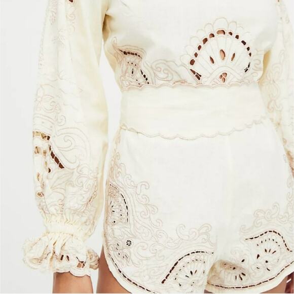 Free People Palmas Embroidered Size XL Romper - Picture 2 of 14